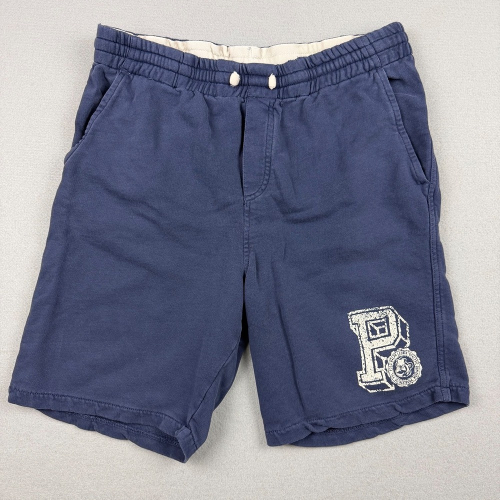 Polo Ralph Lauren Youth XL (18-20) Navy Blue Bear Mascot French Terry Uni Shorts